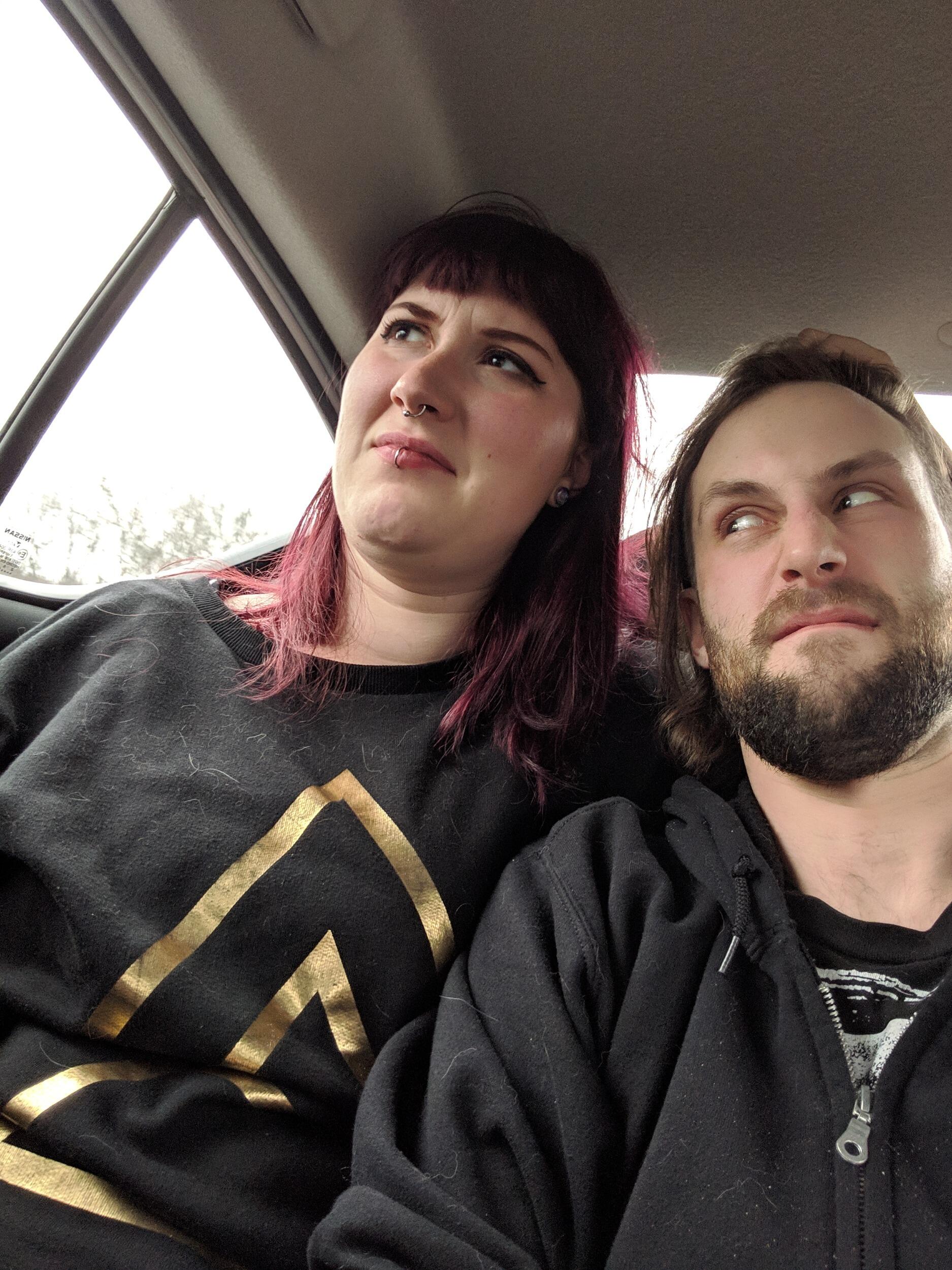 on the way to Worchester where we decided to be officially dating