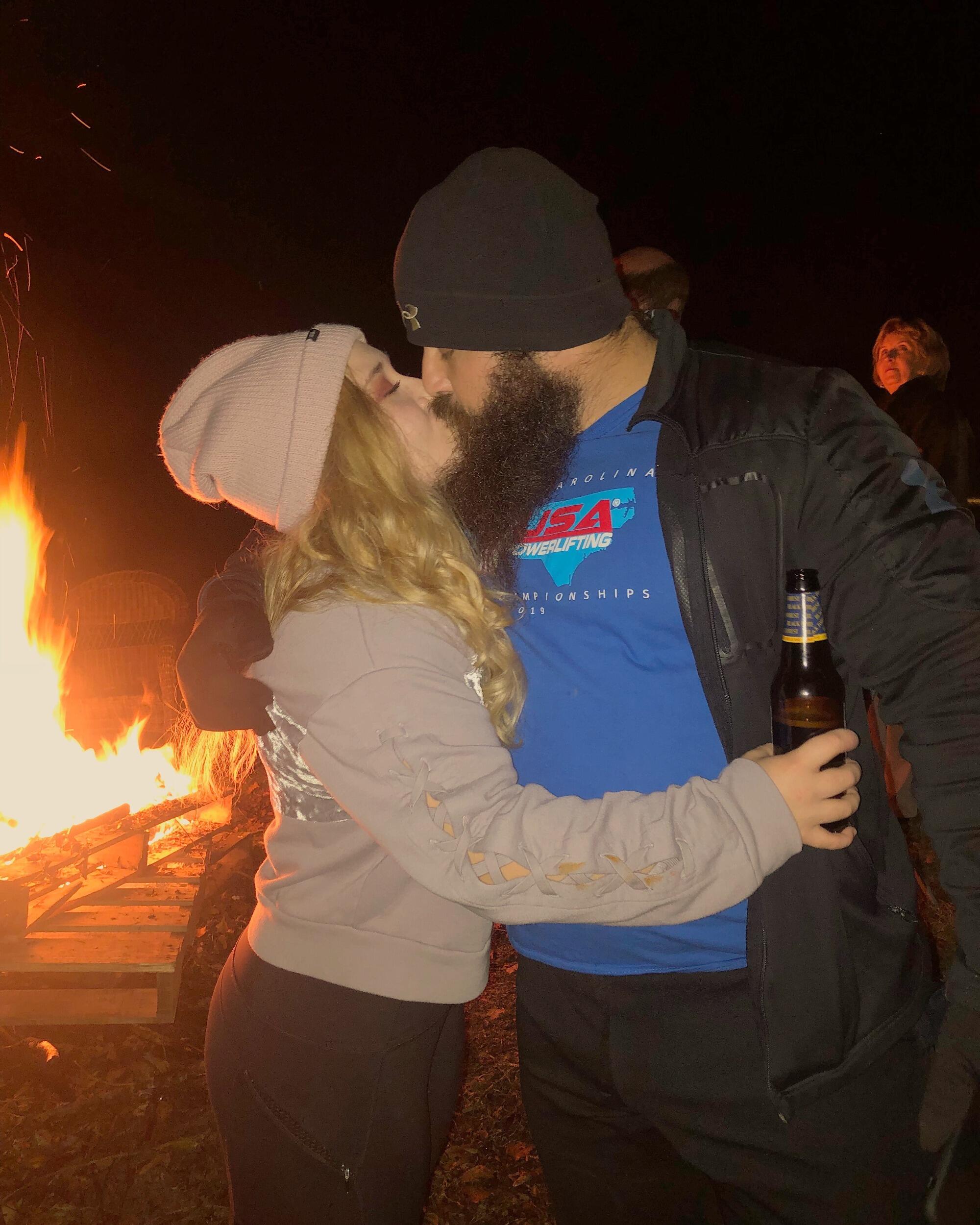 Chilly nights by the fire are just an excuse to be close. 