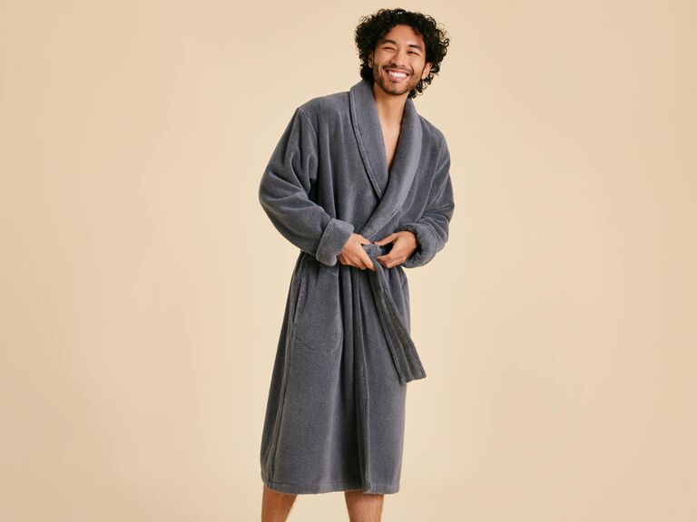 Plush bath robe gift idea for husband