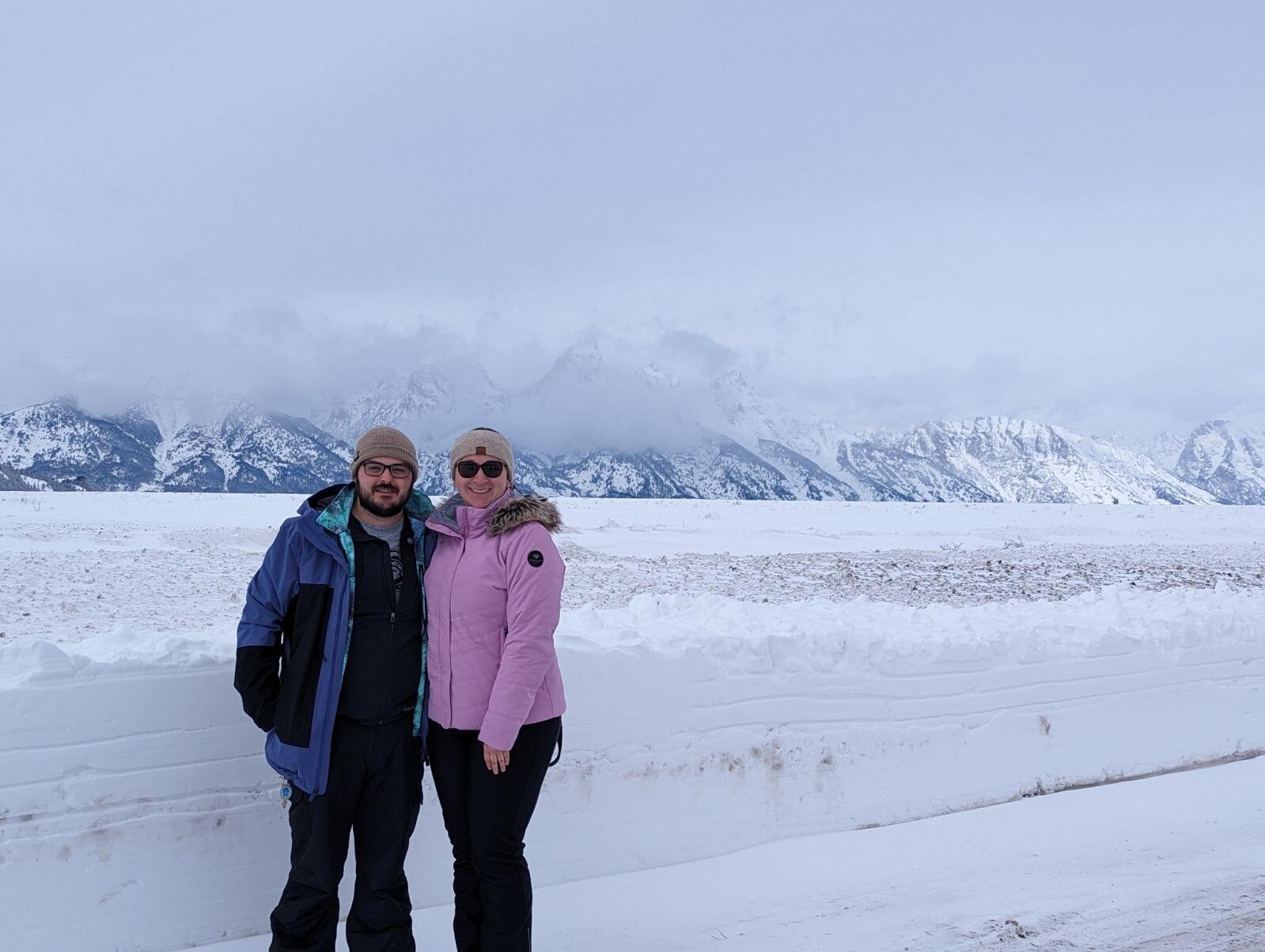 Jackson Hole, Wyoming 
Grand Teton National Park 
First out of state trip together! 

