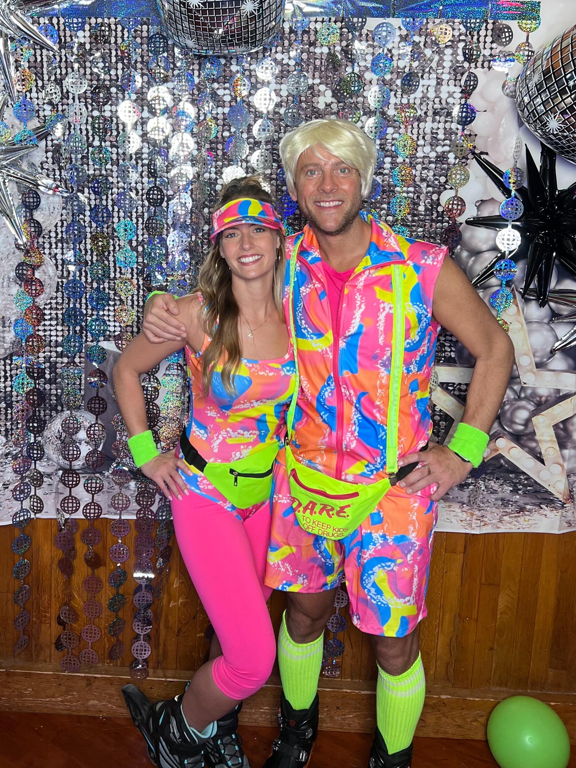 This was the Intentional Yoga holiday party -  80s themed at a roller rink!