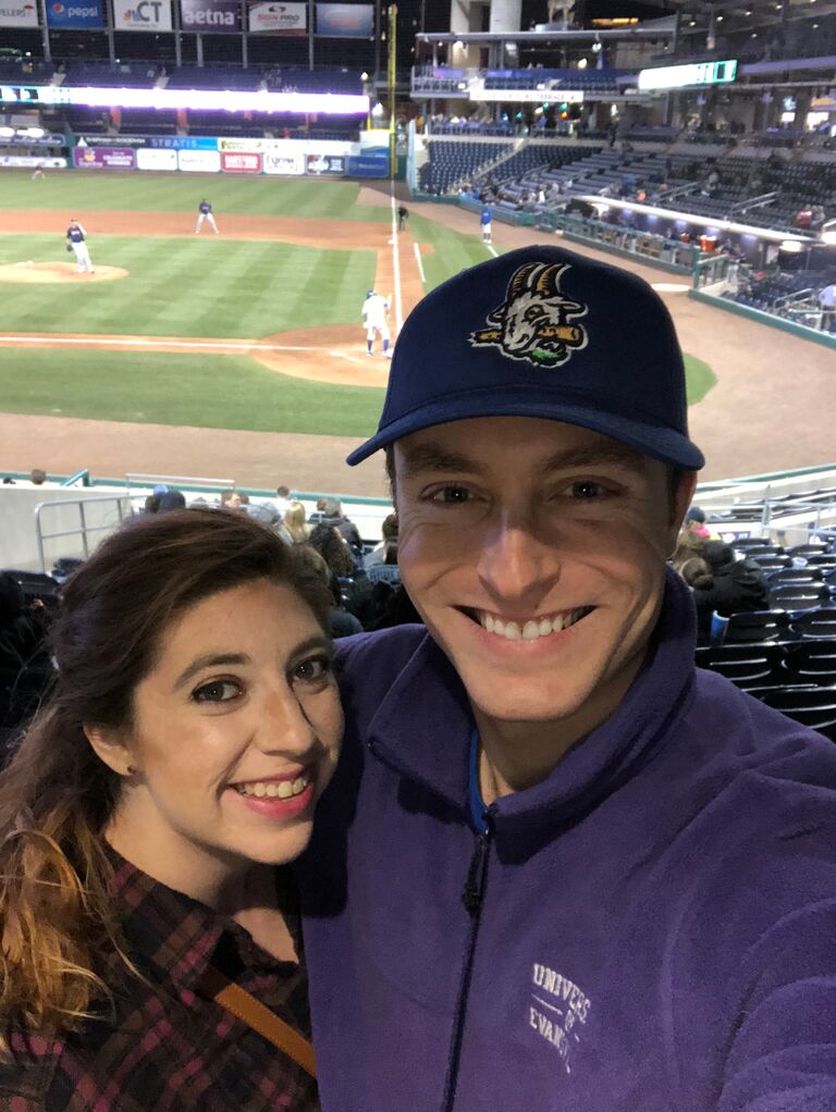 Hartford Yard Goats—Opening Week. Kyle and Claire very much enjoy this local Minor League Baseball team and stadium. Most years they attend Opening Day!