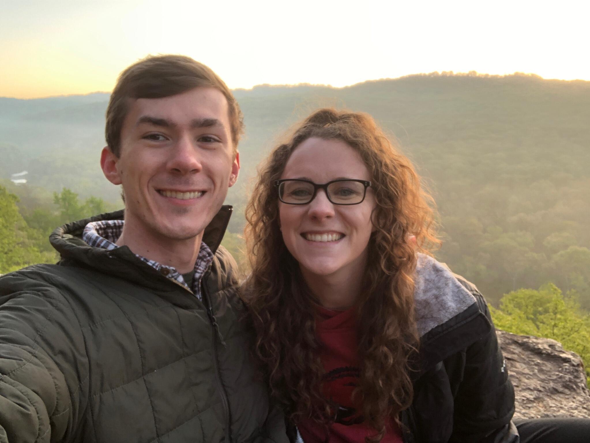 We woke up for a sunrise hike at Devil's Den and followed it up with breakfast and coffee in true Landon and Sydney fashion. 