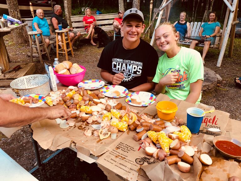 Annual Fourth of July celebration at the Dart cabin in Iron River