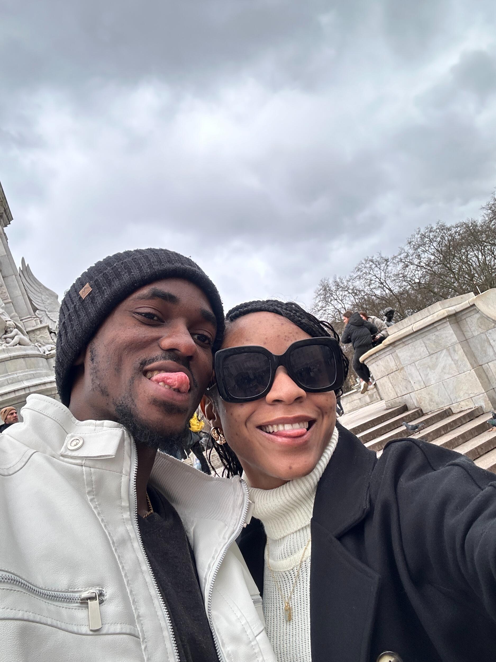 Our first time in the United Kingdom at the Buckingham Palace.