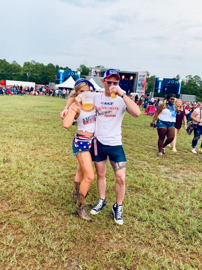 Josh and McKenzie at a Lady Antebellum concert.