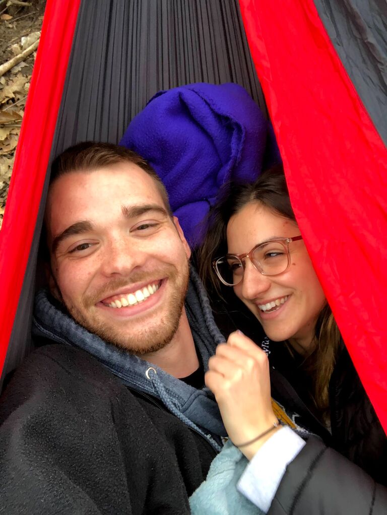 Travis and Zoe's first picture together
