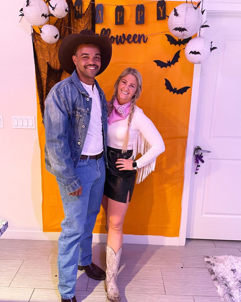 First Halloween dressing up.
