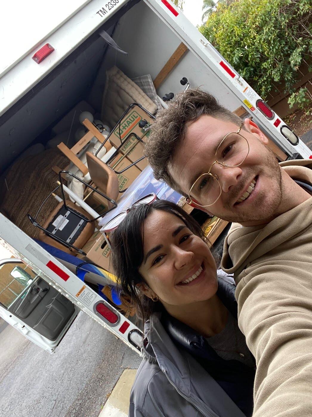 Ralf in San Diego, helping Sofia officially move to Europe :)