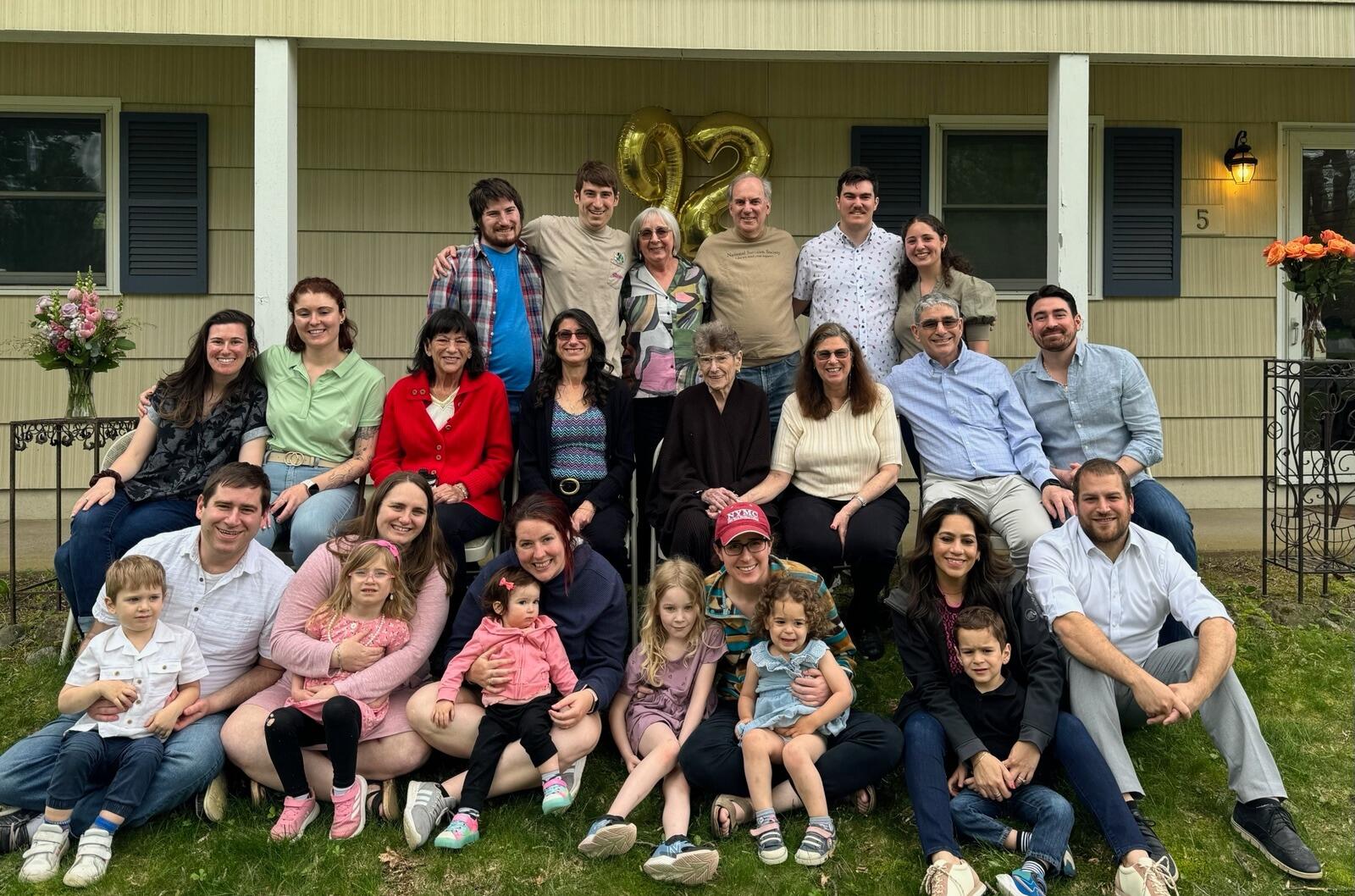 Celebrating Grandma Annie's 92nd birthday!