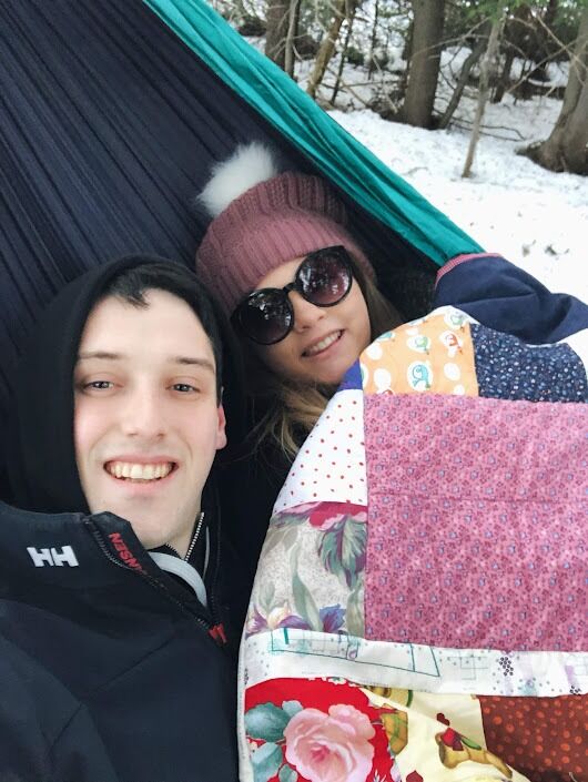 This was a chilly hammock session in Pippy Park to celebrate Valentines Day 