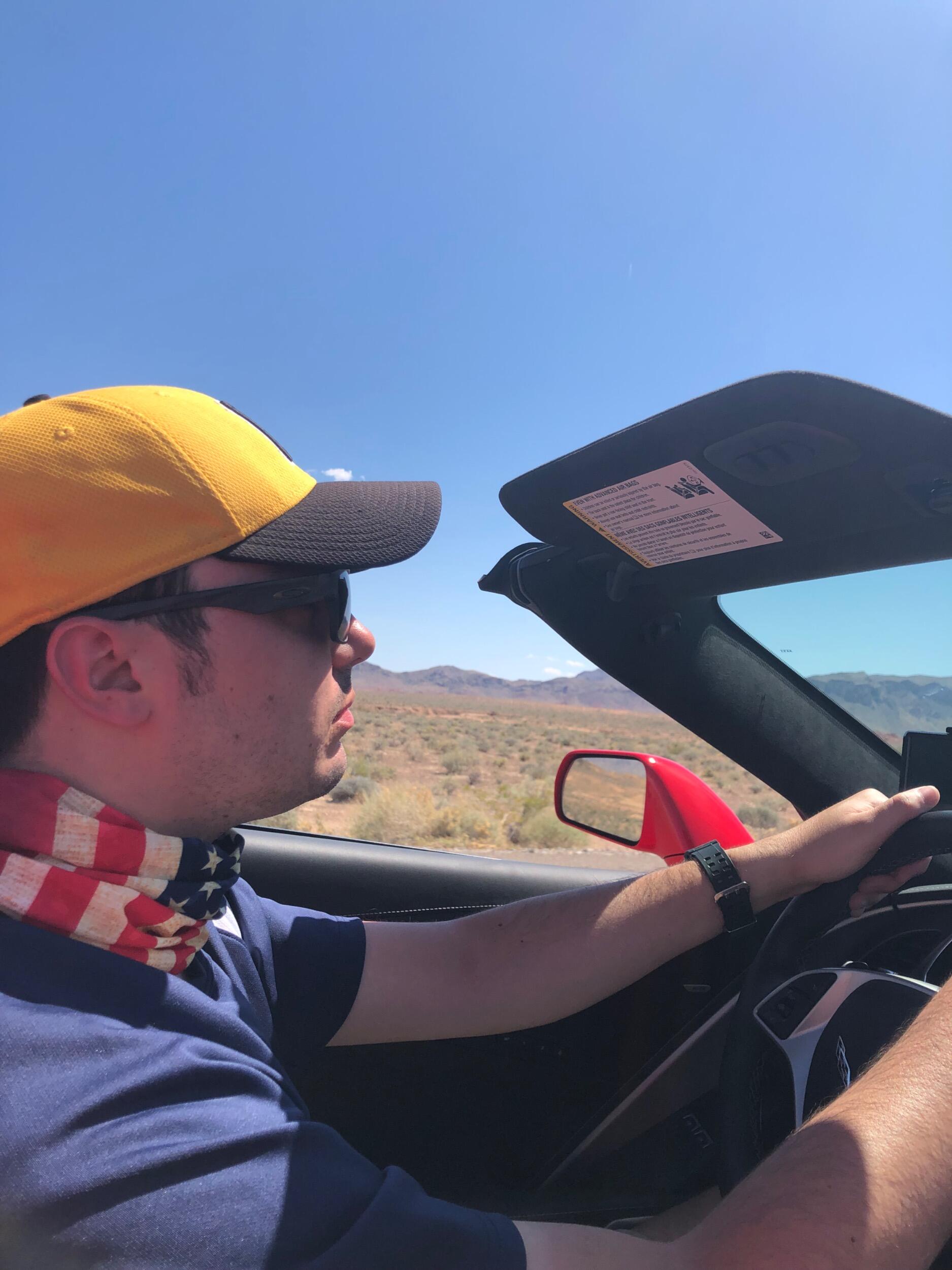 Samantha and David visited their beloved Las Vegas area again, and they survived a trip to the forbidden Area 51.  David also rented a Convertible for a day, but it was very hot in the desert!
