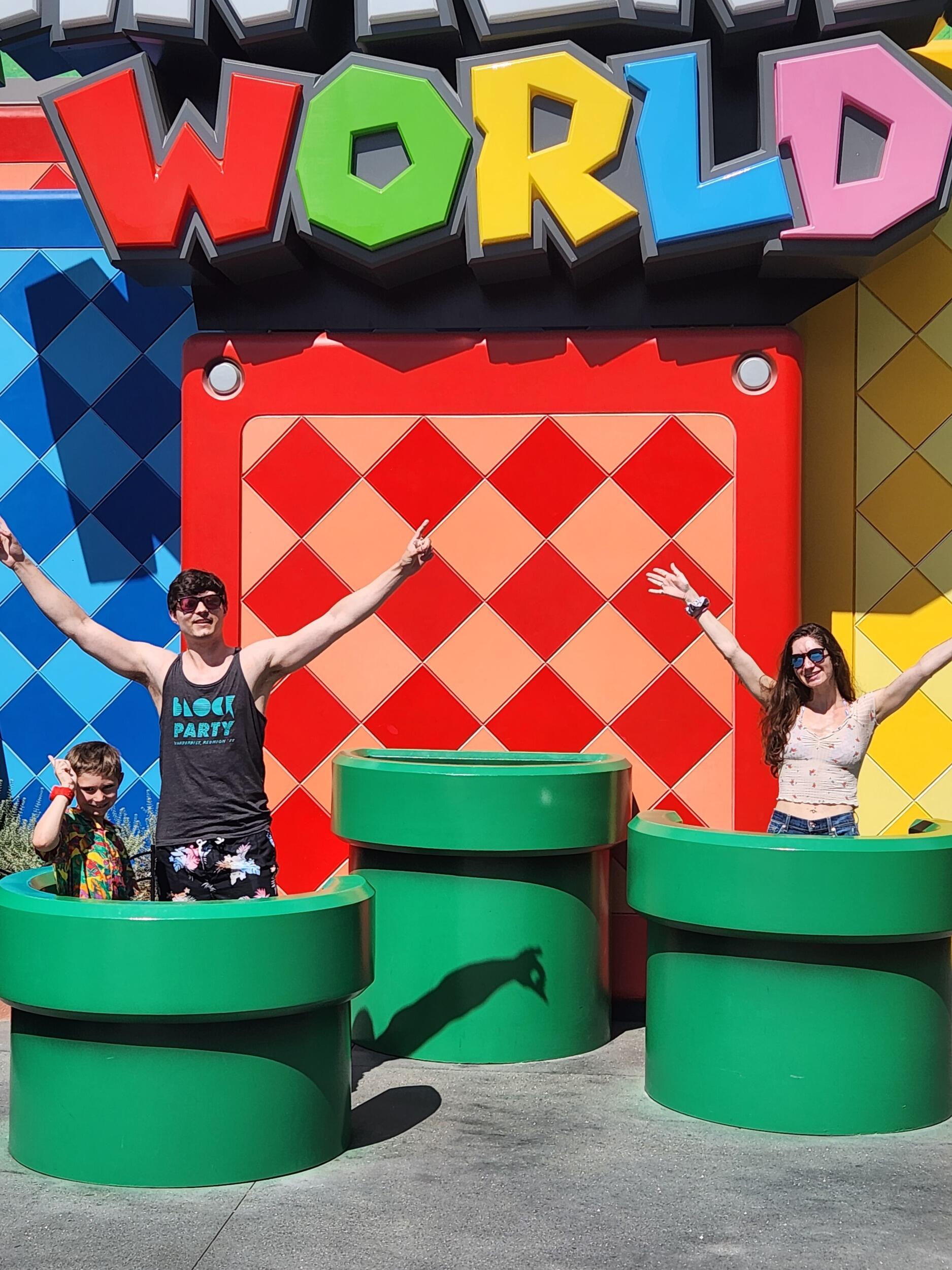 Family trip to Mario World for Landen's 8th birthday!