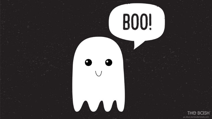 Cute Halloween Zoom Background - Boo Ghost 