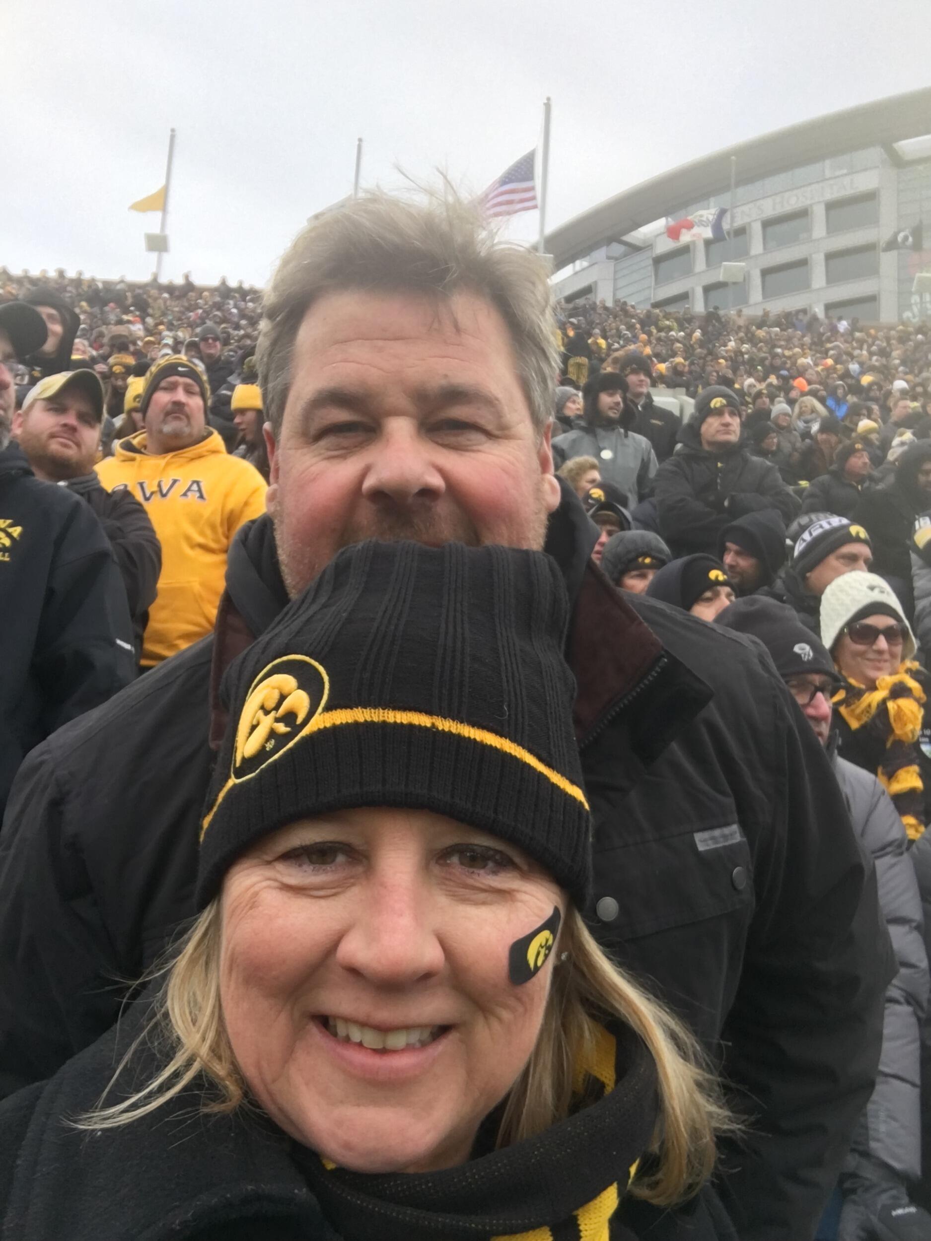 Hawkeye game at Kinnick Stadium in Iowa City.
