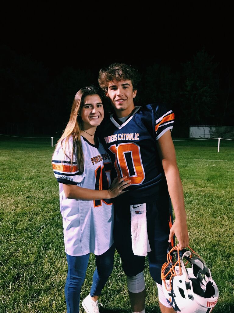 First football game of Joe's Senior year