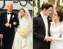 Annie Banks' wedding dress in Father of the Bride; Bella Swan's wedding dress in Twilight