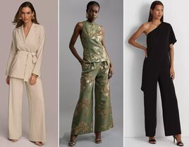 Three mother-of-the-bride pantsuits