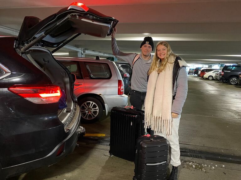 Us at the airport in Minneapolis as I took off on my 4 month study abroad adventure to London. Brock and my mom sent me off that day. This was the longest we have ever spent apart throughout our relationship. 
