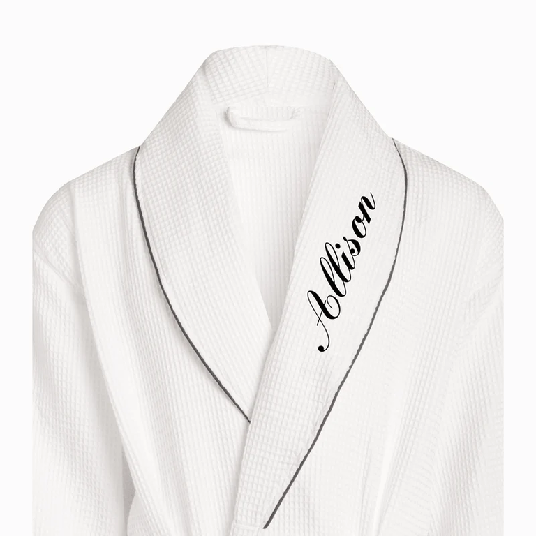 Abbode personalized waffle robe