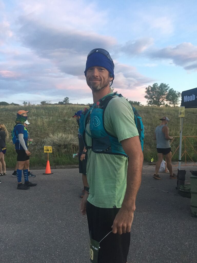 Seth before his Ultra - Tessa prepped so many portable snacks he never ate!