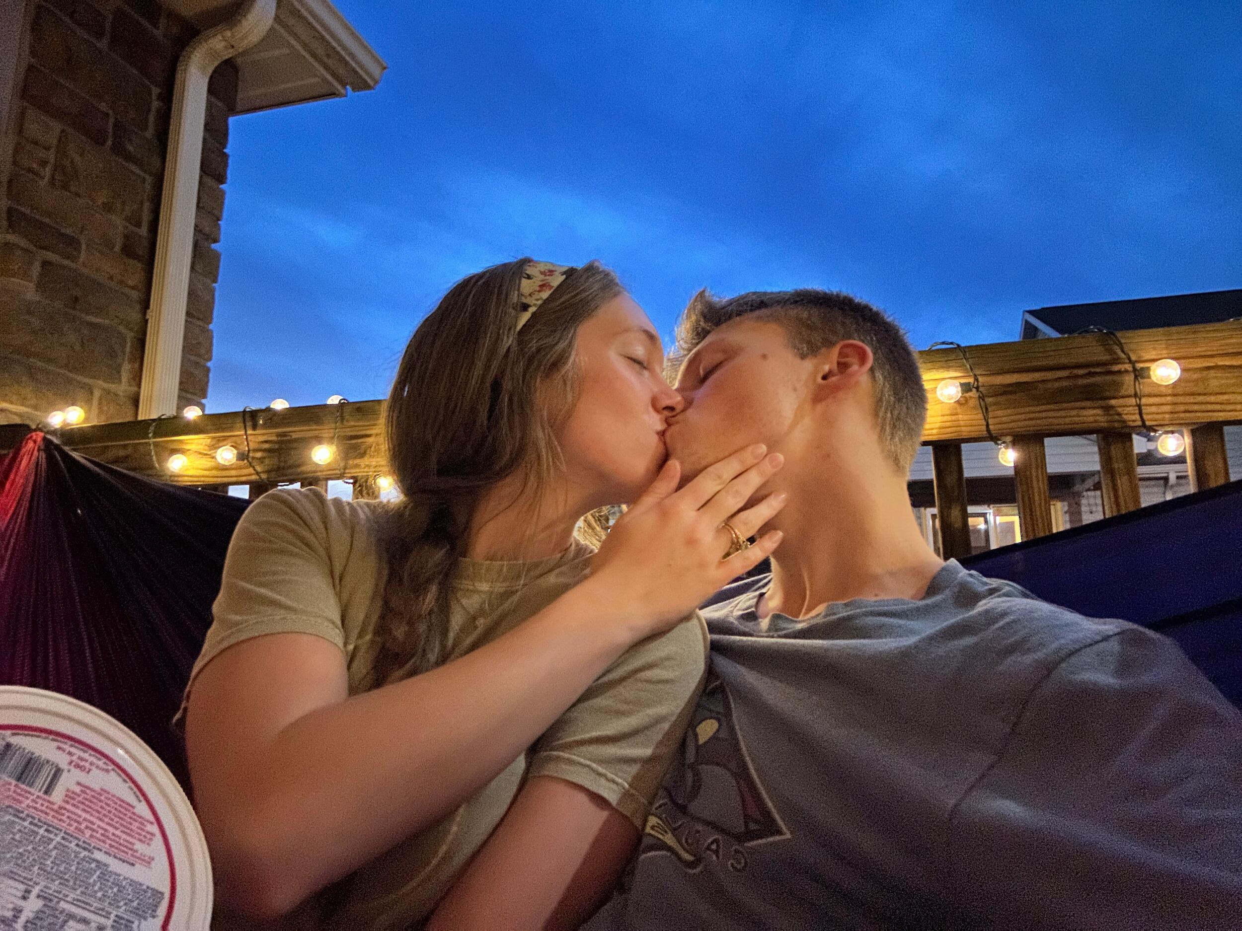 Took some time away from our busy school and work schedules to have a date night on our balcony. 