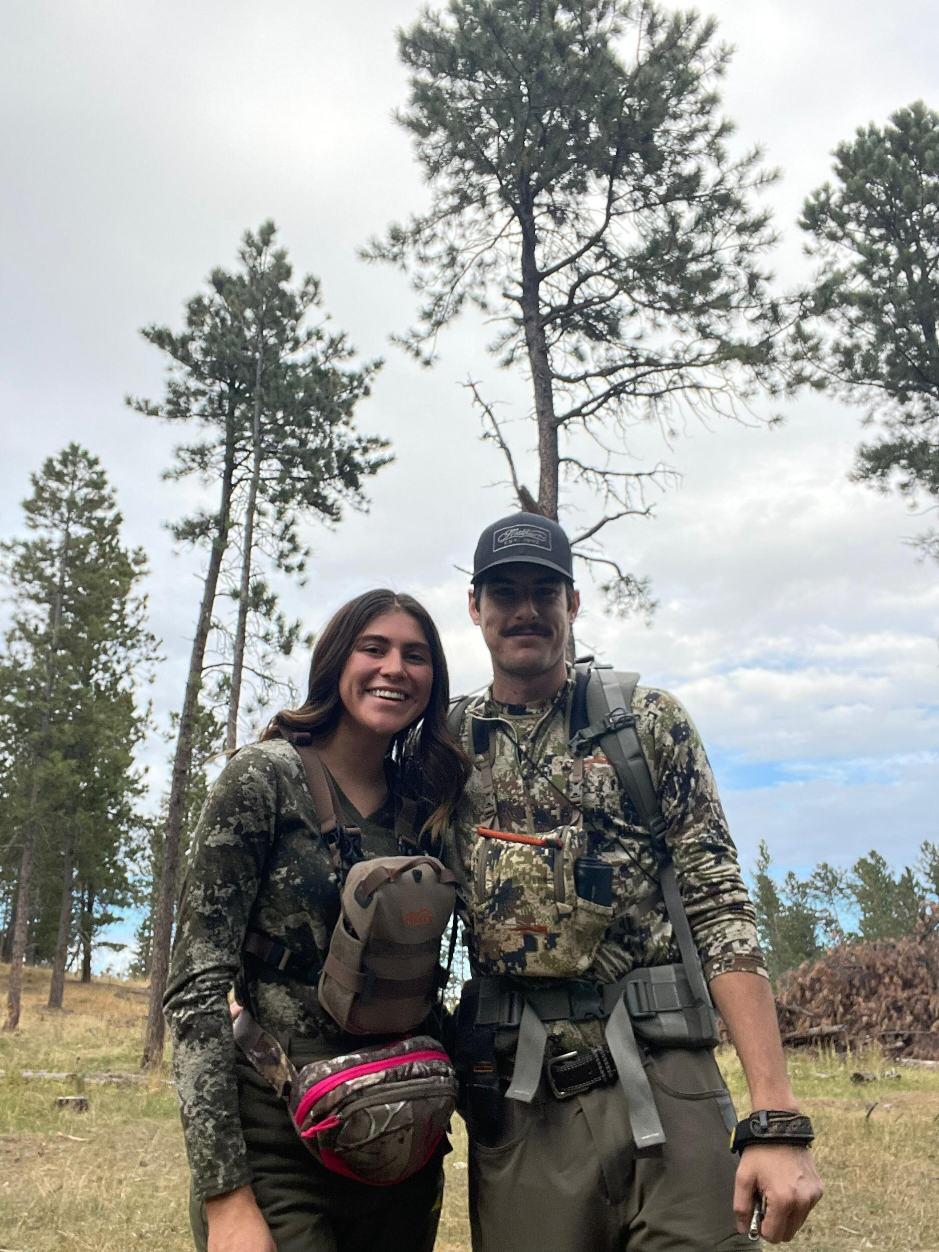 Archery deer hunting in the hills 
