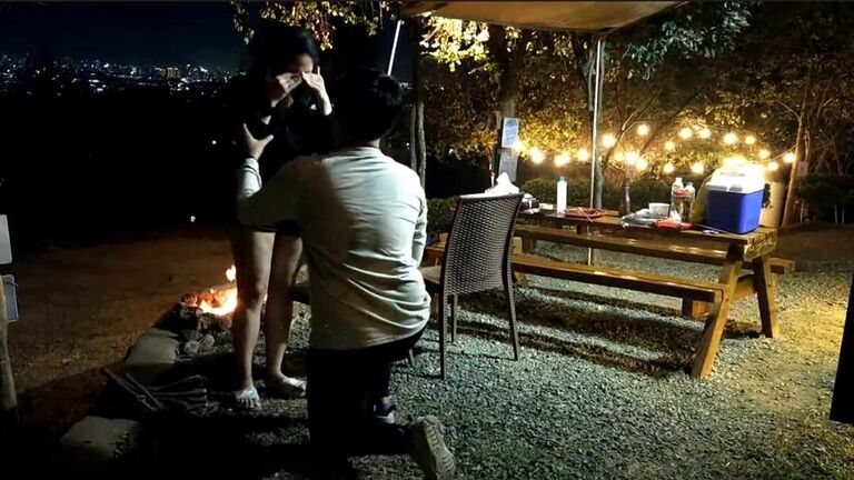 We went to UCM Adventure Park to celebrate our 4th Anniversary. While I was doing s'mores, I didn't notice that Noel is already down on one knee behind me. And the rest is history.