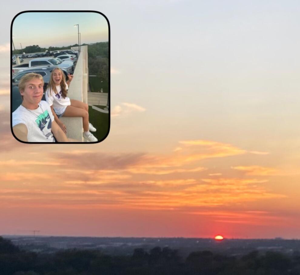Sunset following the infamous flu shot "date"