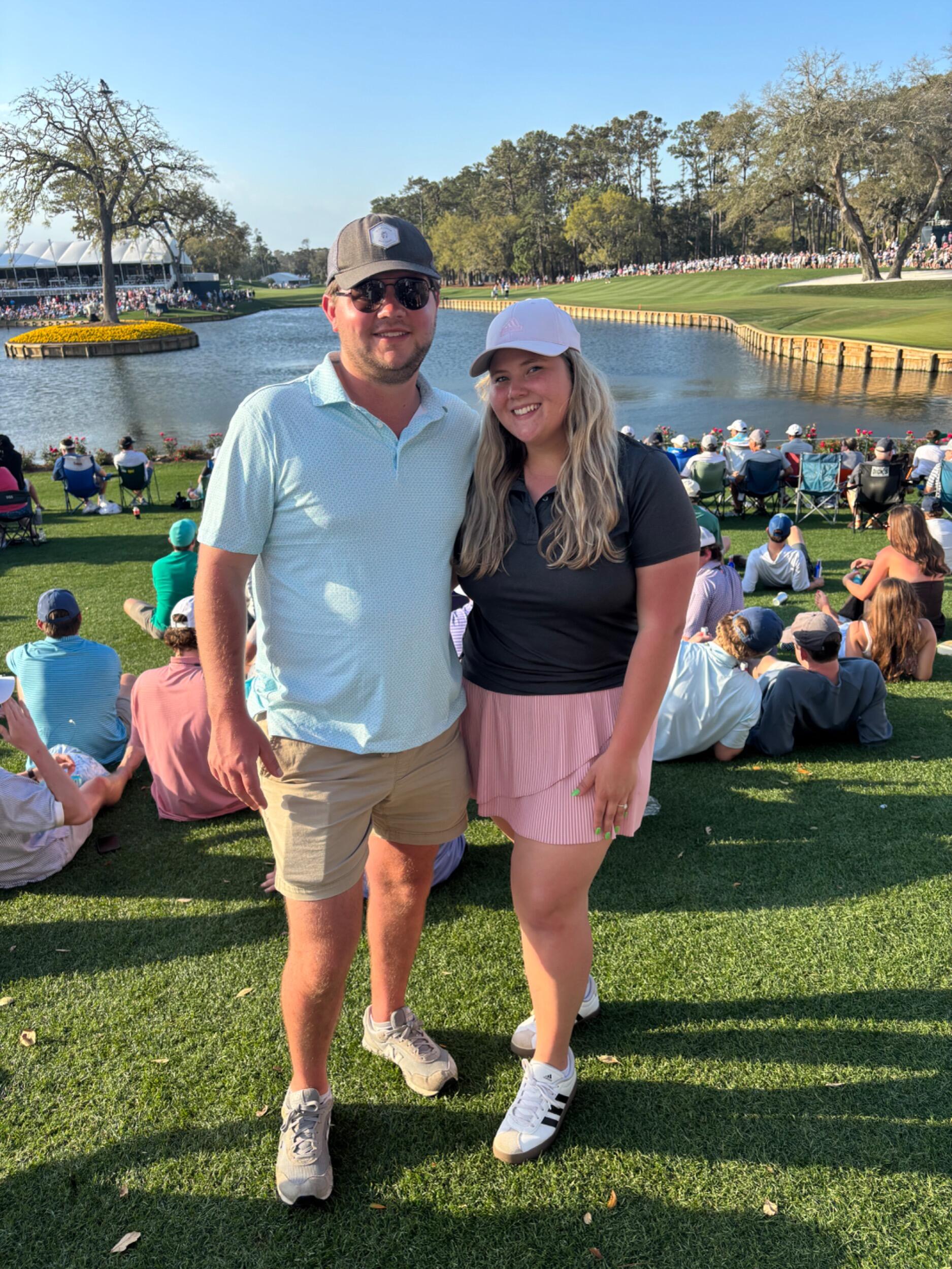 We went to The Players golf tournament. 