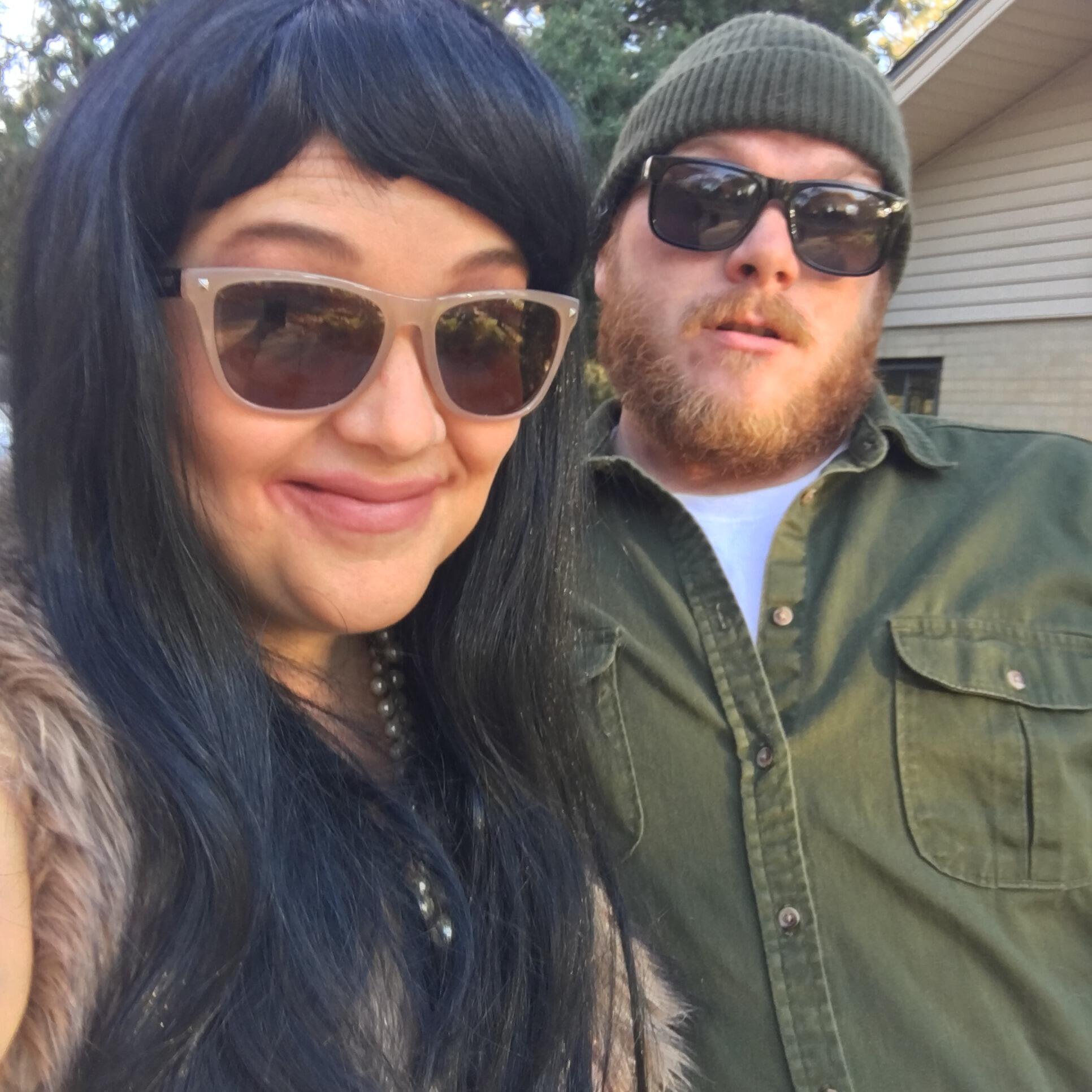 Our first Halloween together - He was Frank Gallagher and she was a Hot Mess