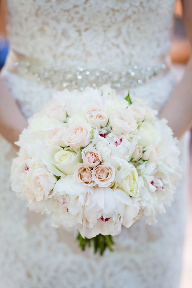 Classic Rose And Peony Bridal Bouquet 0104
