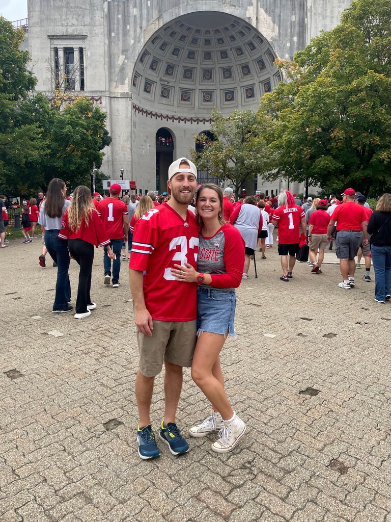 Gabe goes to the Shoe!  O-H-I-O!
