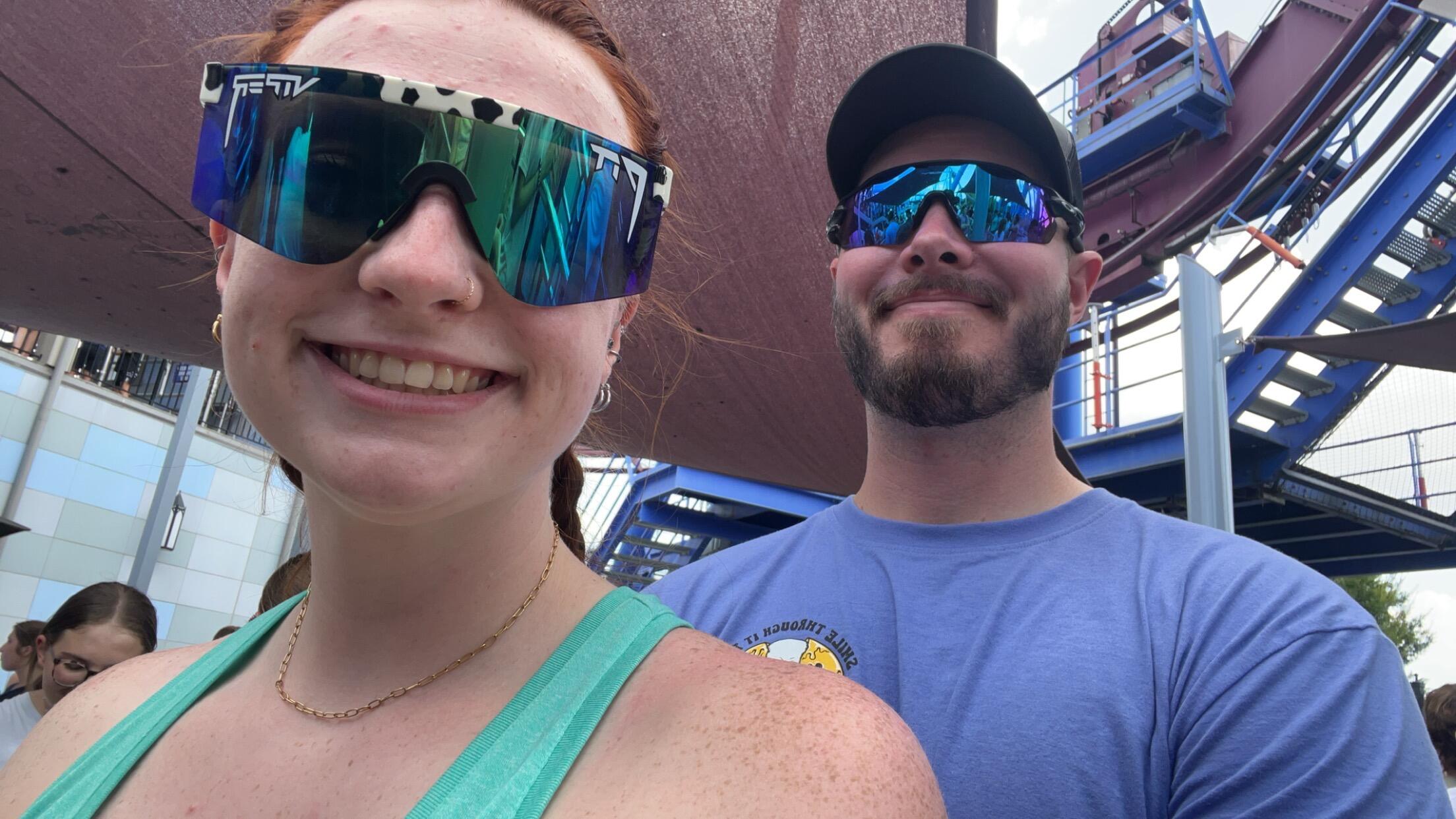 They went to Kings Island for Andrews Birthday and he told Kennedy on flight of fear he loved her right before they were pulled into the darkness of the ride. 
Where Kennedy proceeded to yell at him, “ We are talking about this after the ride!”