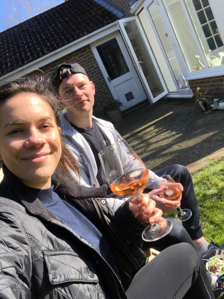 Surviving covid one rosé at a time