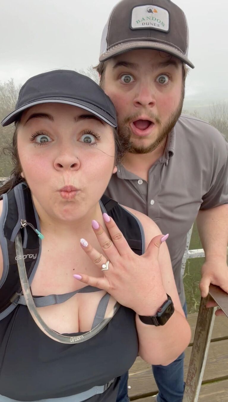 Sawyer asked for Adriana's hand in marriage.
