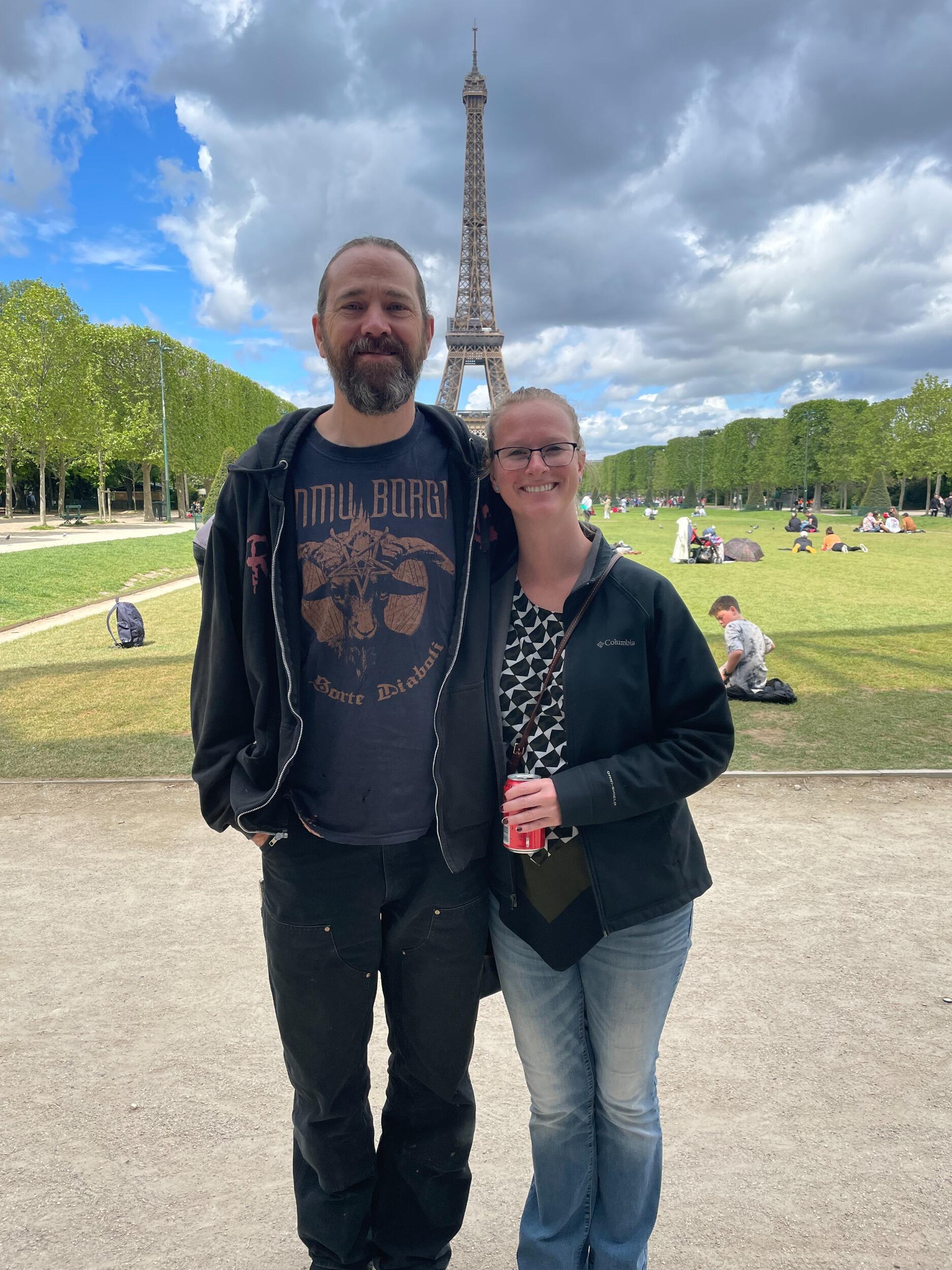 Enjoying ourselves in Paris, France
