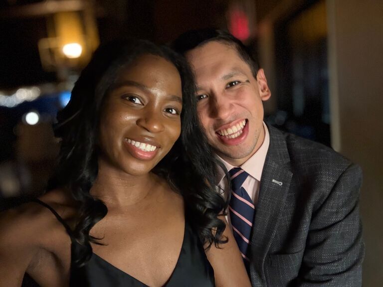 Dani and Nico ring in the New Year together in New York (along with future bridesmaid Lushay Green and future Groomsman Sam Shaffer)! They were so excited to be in the year of their wedding!