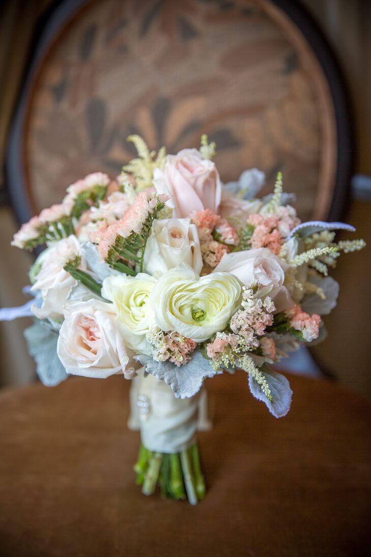 Pastel Rose and Ranunculus Bridal Bouquet