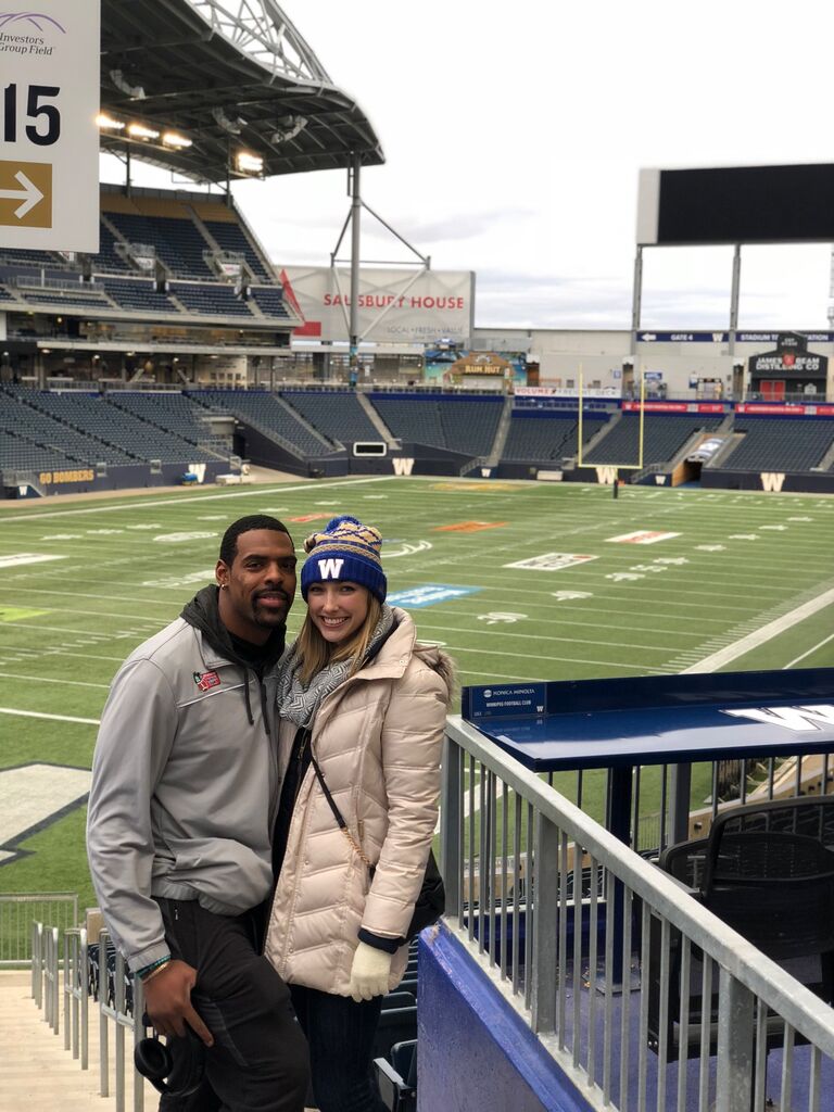 Got to travel for Tristan's birthday to see him play in Winnipeg!