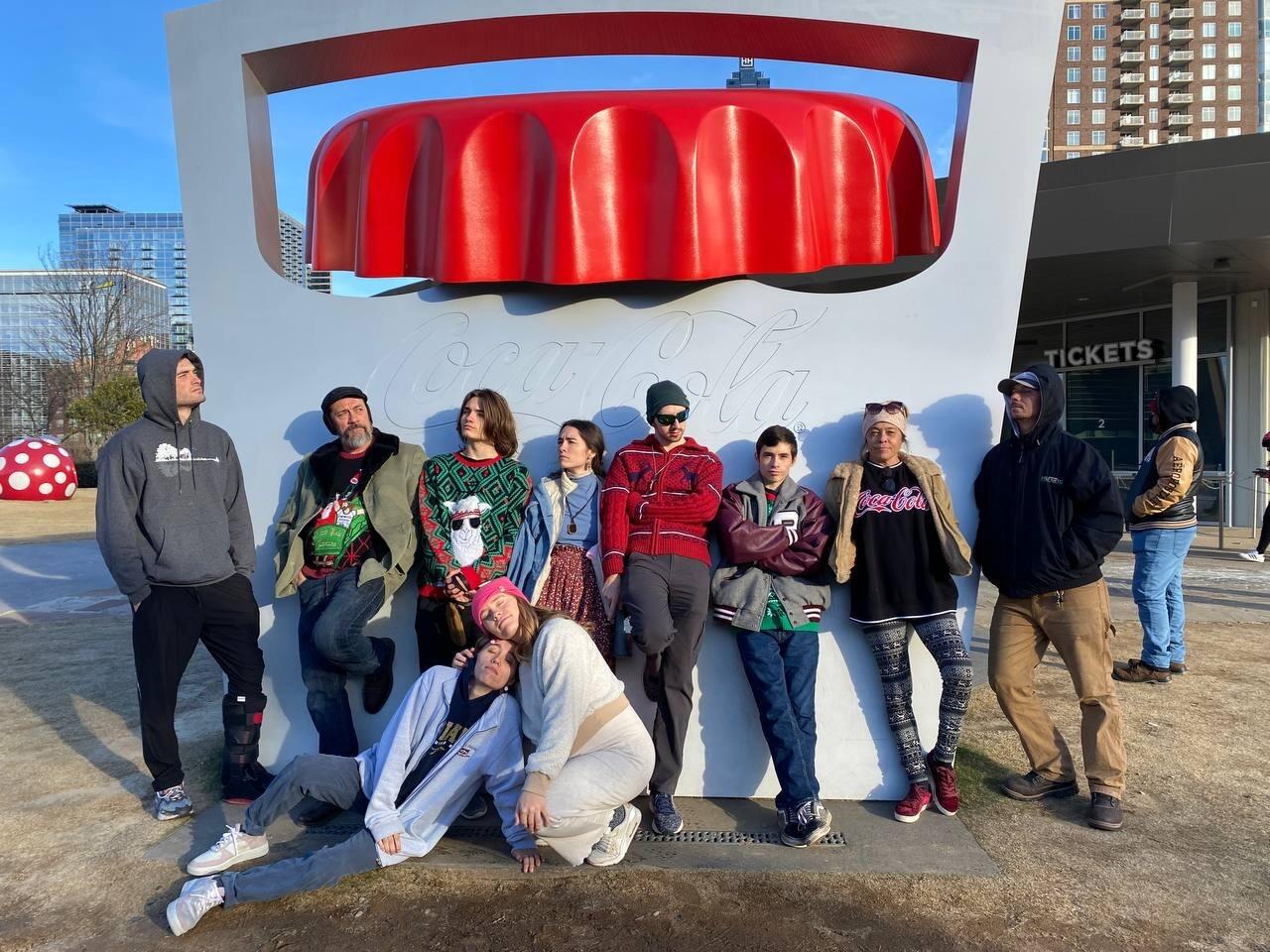 Ben and Katlyn visit Georgia for Christmas with her family and take a legendary "everybody act aloof" photo in downtown Atlanta