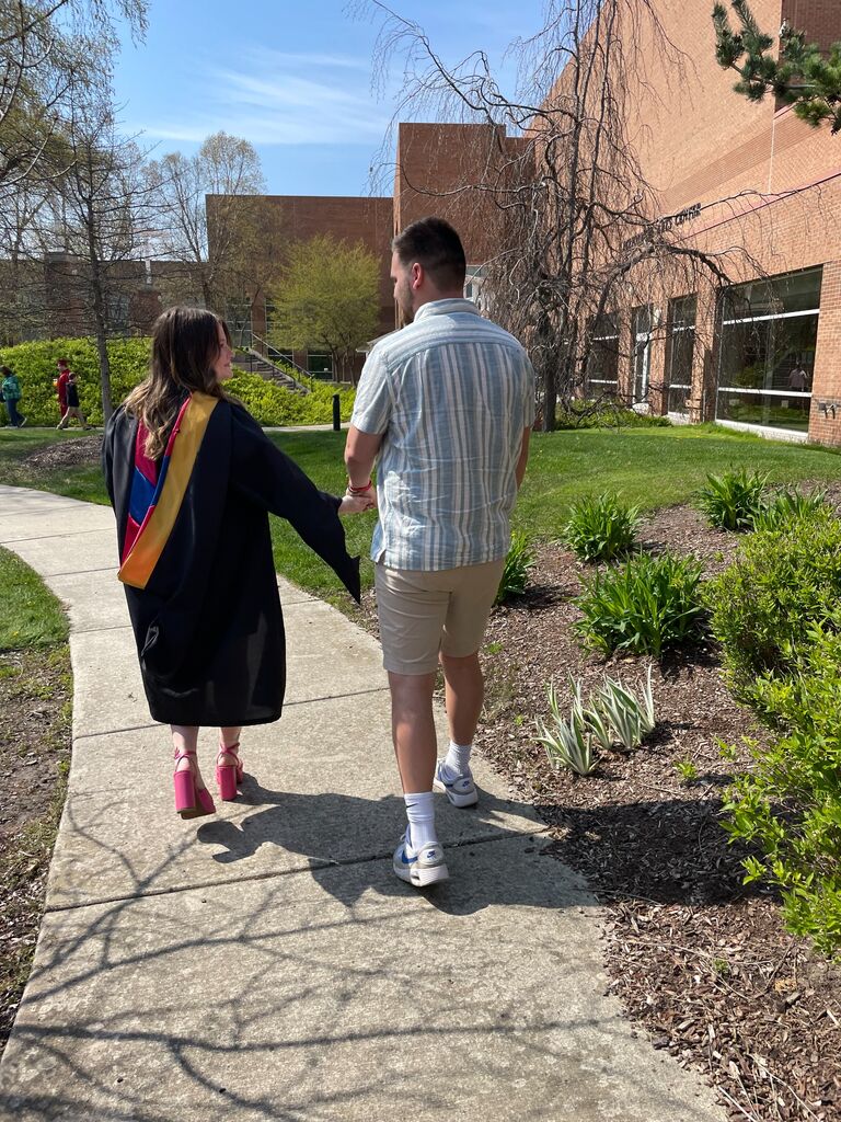 Another milestone celebrated together: Morgan graduating with her Masters degree in Social Work. 