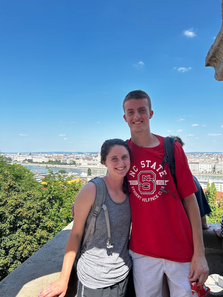 This was a big day. While hiking around Budapest, Jordan told Caroline he liked her for the first time. 