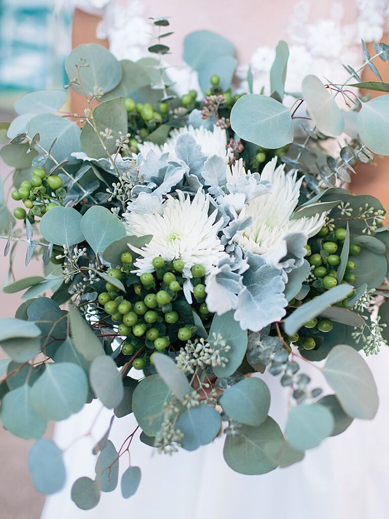 eucalyptus bridesmaid bouquet