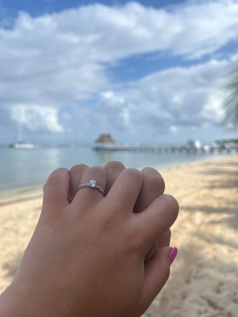 Engaged in Cozumel