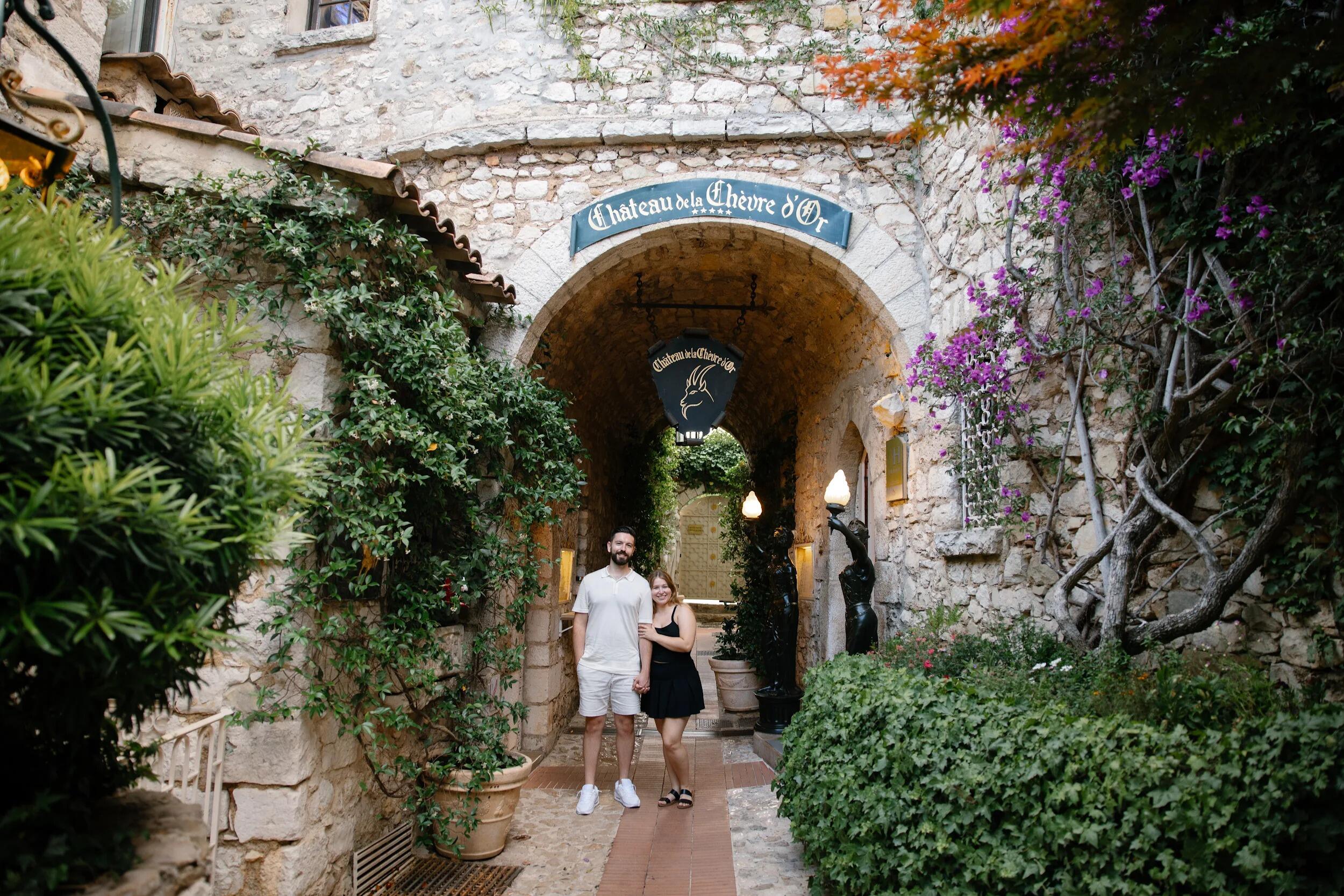 The day we got engaged in Eze, France 