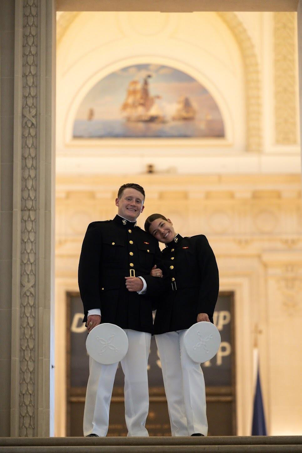 Sara and Andrew graduated from the Naval Academy and commissioned as 2nd Lieutenants in the United States Marine Corps!
