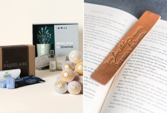 Valentine's day gift for wife ideas, including subscription box and custom bookmark