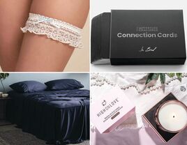 Collage of sexy bridal shower gift ideas