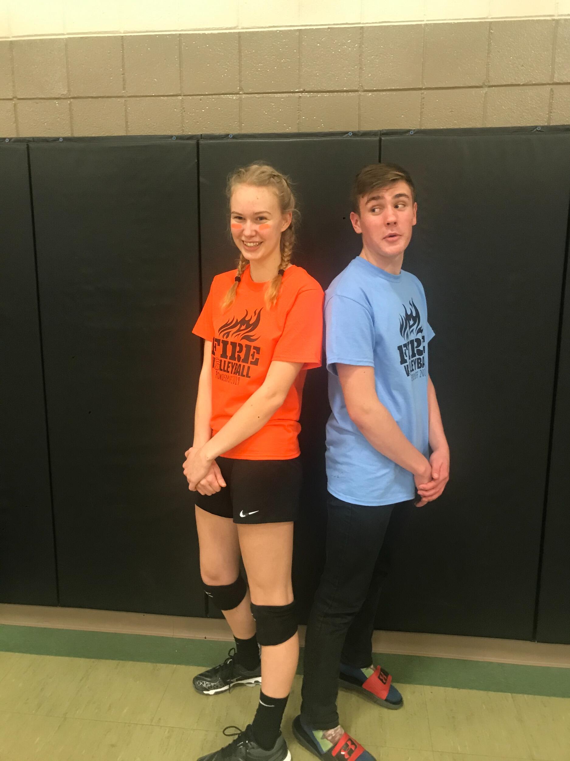 This was their FIRST picture alone together, (imagine Anna absolutely freaking out because she was so happy about this). During that school year, they watched each other's sports games, hung out in groups, and became friends. ♡  